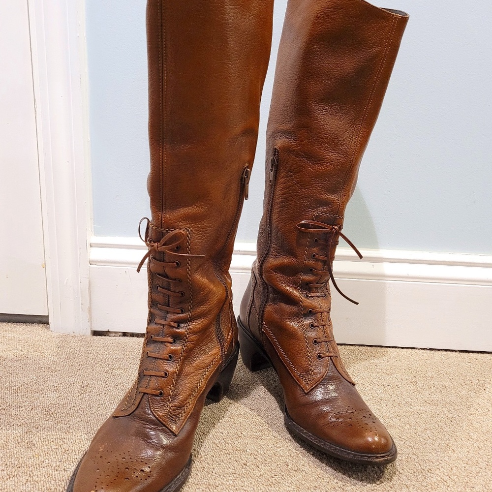 Stuart Weitzman leather riding boots